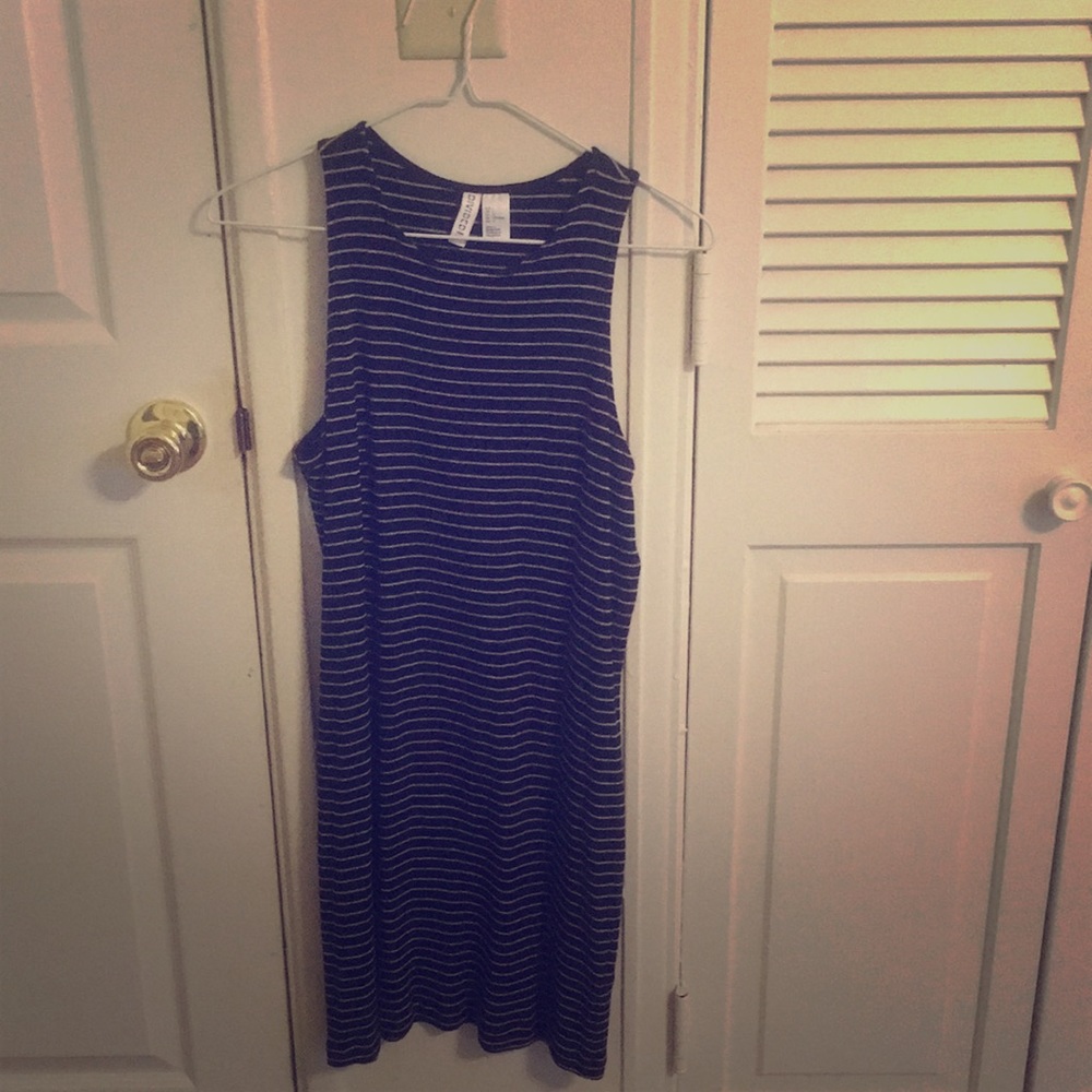 Slimming striped dress!